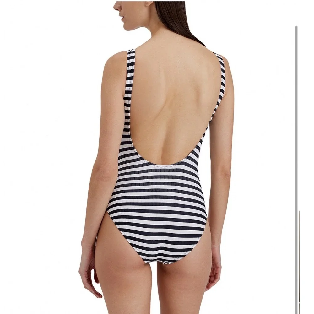 Solid & Striped The Annemarie One Piece Swimsuit Blackout Marshmallow XS NWT